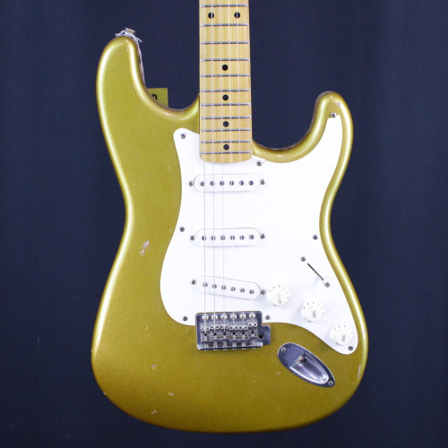 Used Squier STRATOCASTER AFFINITY MODIFIED S Type Electric Guitar Goldtop 6-String 40123-S000130022