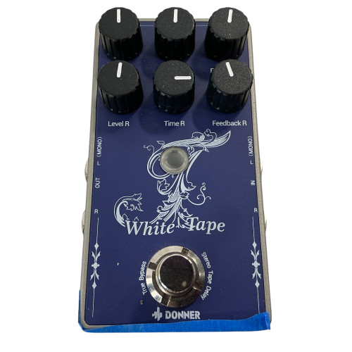 Used Donner WHITE TAPE Delay Pedal 40009-S000305689