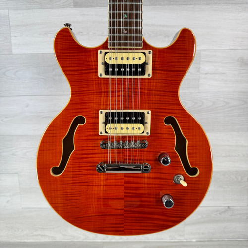 Used Dean Boca 12-string Semi-hollowbody Electric Guitar - Transparent Amber 40112-S000177994