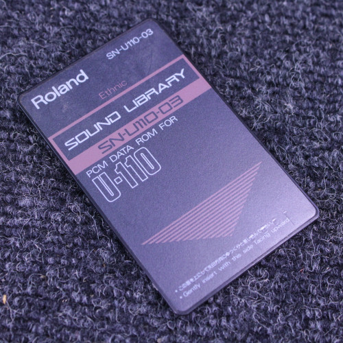 Used Roland SN-U110-03 SOUND LIBRARY ETHNIC Recording Software 40123-S000130035