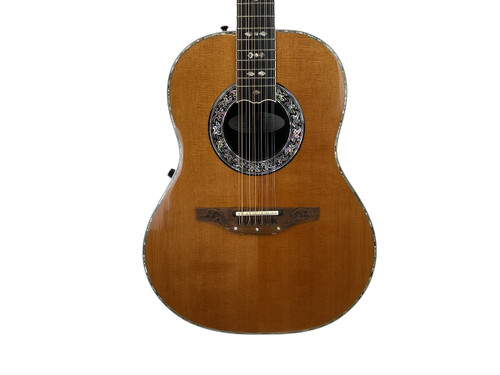 Used Ovation 1759 CUSTOM LEGEND 12-STRING Solid Top Acoustic Guitar Natural 41120-S000033681