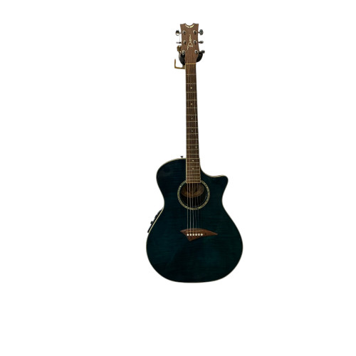Used Dean EXOTICGLASS TBL Laminate Top Acoustic Guitar Blue 40009-S000305709