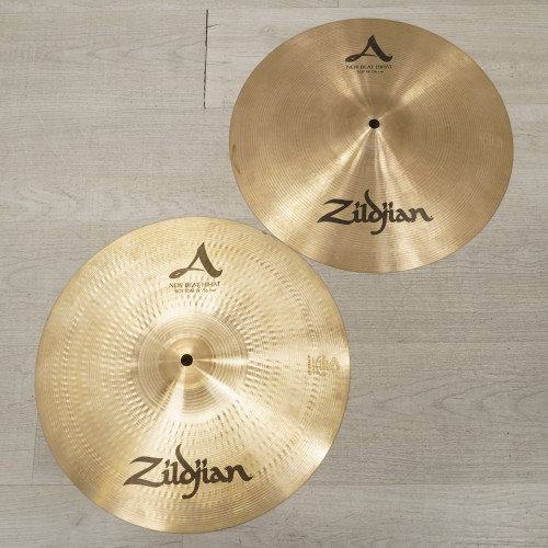Used Zildjian 14" A New Beat Hi Hat Cymbal Pair 40015-S000327350