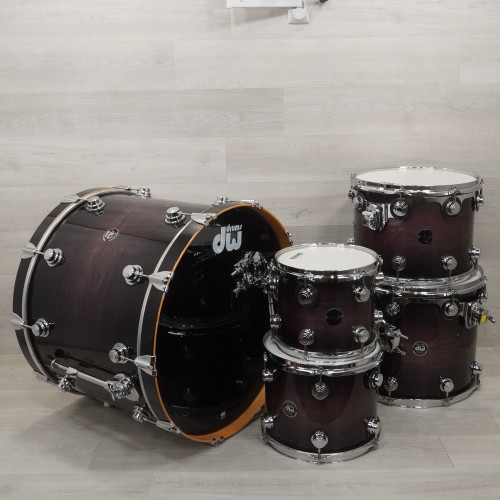 Used DW 5pc Pre-Collector's Maple Shell Kit Purple 40015-S000327348