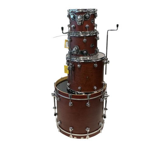 Used DW 4PC PERFORMANCE SERIES TOBACCO SATIN Drum Shell Kit Brown 40009-S000305792