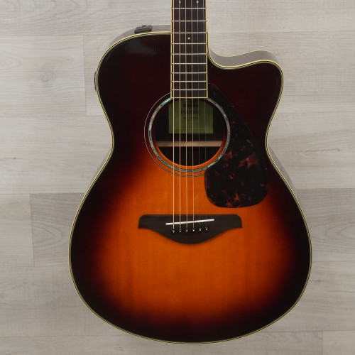 Used Yamaha FSX830C Solid Top Acoustic Guitar Sunburst 40015-S000327362