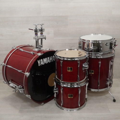 Used Yamaha 5pc Stage Custom Drum Shell Kit Red 40015-S000327380