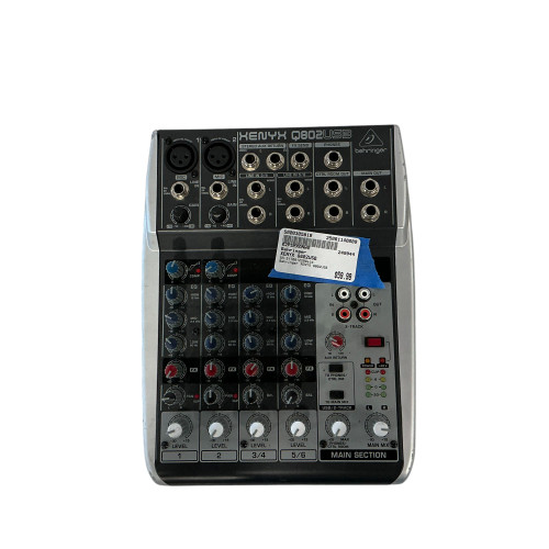 Used Behringer XENYX Q802USB Mixing Console 40009-S000305819