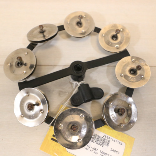 Used Meinl HTHH1-BK HI-HAT TAMBOURINE Percussion Instrument 41108-S000061323