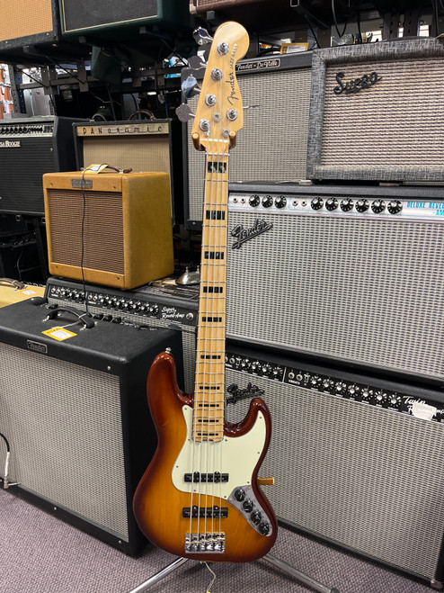 Vist Large View of Product Image Which is Used Fender AMERICAN ELITE JAZZ BASS V Bass Guitar Sunburst 5-String 40085-S000105344