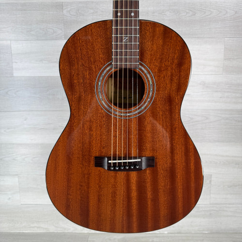 Used Zager Parlor E/N Acoustic Guitar - Natural - Case Included - Neck Joint Repair - See Photos 40112-S000178054