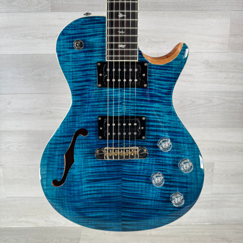 Used PRS SE Zach Myers 594 Semi-hollow Electric Guitar - Myers Blue - Gig Bag Included 40112-S000178057