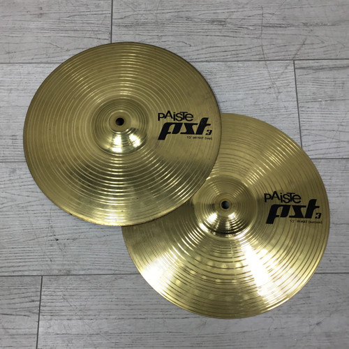 Used Paiste PST3 13" Hi Hat Cymbals 40051-S000115008