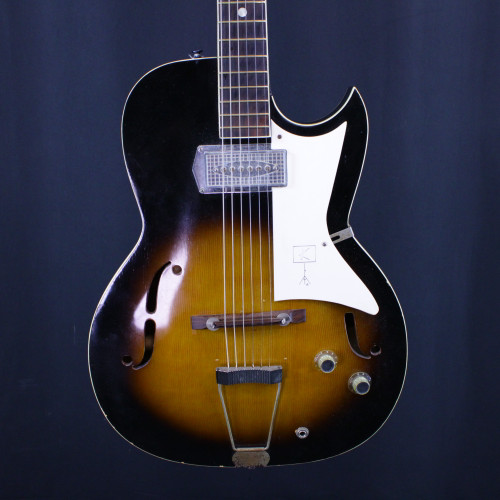 Used Kay VINTAGE GALAXIE GUITAR Vintage Semi-Hollow Electric Guitar Sunburst 6-String 40123-S000130093