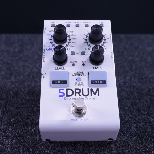 Used Digitech SDRUM STRUMMABLE DRUMS Guitar Effects Pedal 40123-S000130100