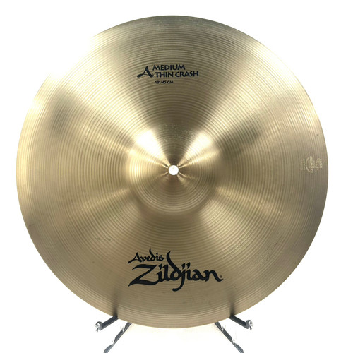 Used Zildjian 18 Inch A Medium Thin Crash Cymbal