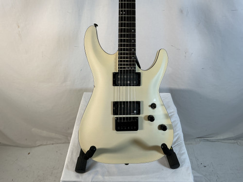 Used Schecter STEALTH C-1 S Type Electric Guitar White 6-String 40012-S000302504