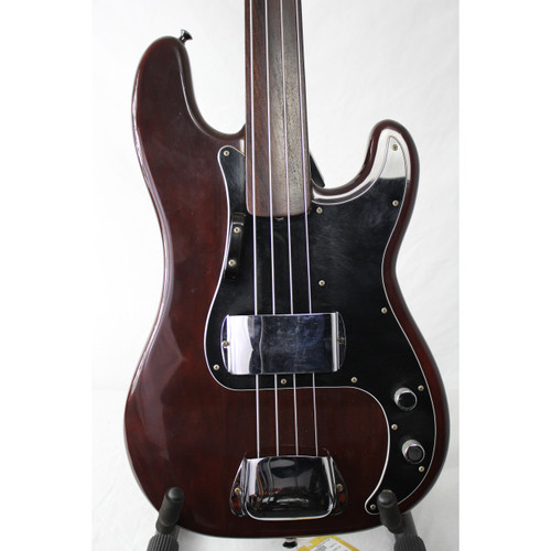Used Fender 1978 PRECISION BASS FRETLESS Vintage P Type Bass Guitar Brown 4-String 41128-S000105802
