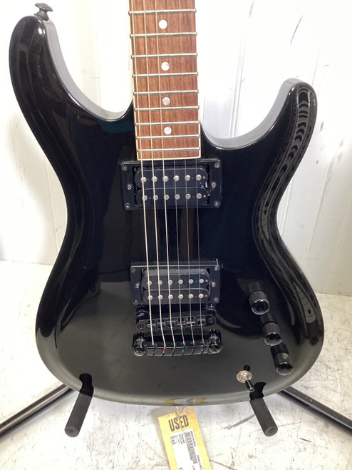 Used Ibanez GSZ120 Offset Double Cutaway Electric Guitar Black 6-String 40107-S000152564