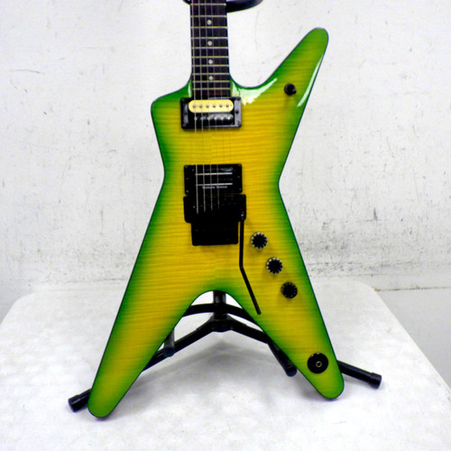 Used Dean Dimebag Darrel Slime ML Pointy Electric Guitar Green 40042-S000258204