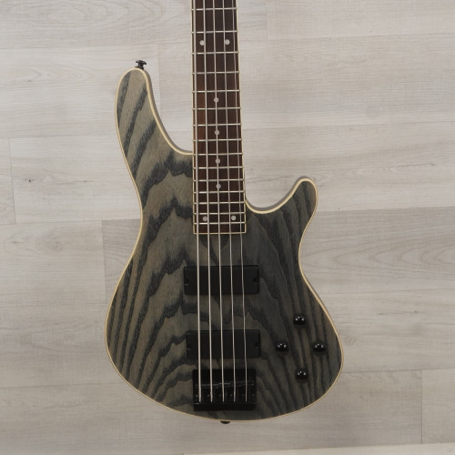 Used Schecter C-5 Bass Guitar Black AS IS 40015-S000327555