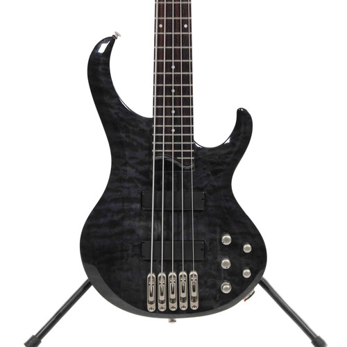 Used Ibanez BTB455QM Bass Guitar Black 5-String