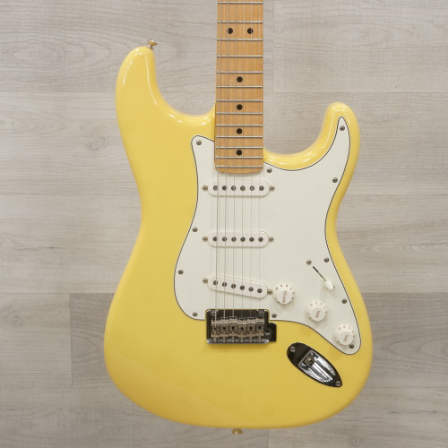 Used Fender Player Stratocaster Electric Guitar Yellow 40015-S000327578
