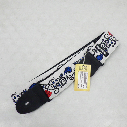 Used Guitar Strap White Floral 40042-S000258331