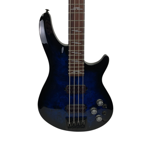 Vist Large View of Product Image Which is Used Schecter OMEN ELITE-4 Bass Guitar Blue 4-String
