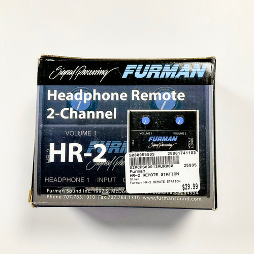 Used Furman HR-2 Headphone Remote Station 41103-S000055909