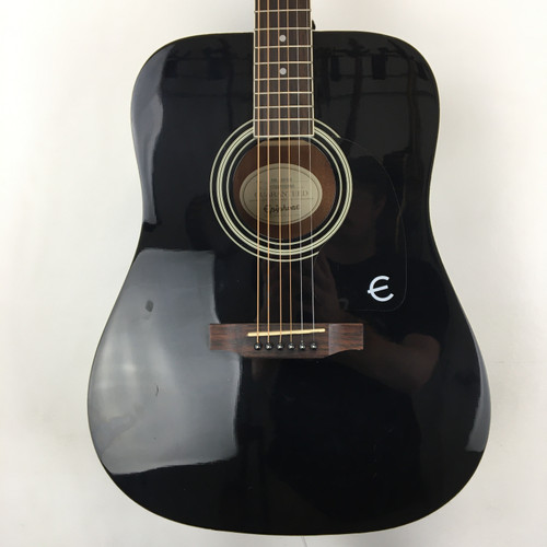 Used Epiphone DR-100 EB Laminate Top Acoustic Guitar Black 41124-S000204407