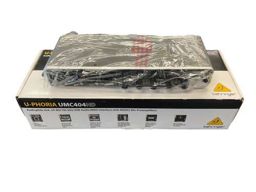 Vist Large View of Product Image Which is Used Behringer U-PHORIA UMC404HD Computer Interface 4 A/D Recording Inputs