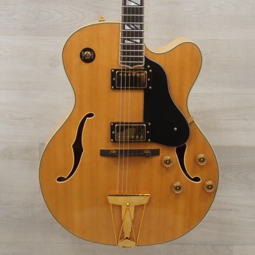 Used Washburn J-6S Vintage Semi-Hollow Electric Guitar Natural 40015-S000327647