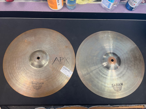 Used Sabian 14 APX HI HATS Cymbal 14" 40085-S000105379