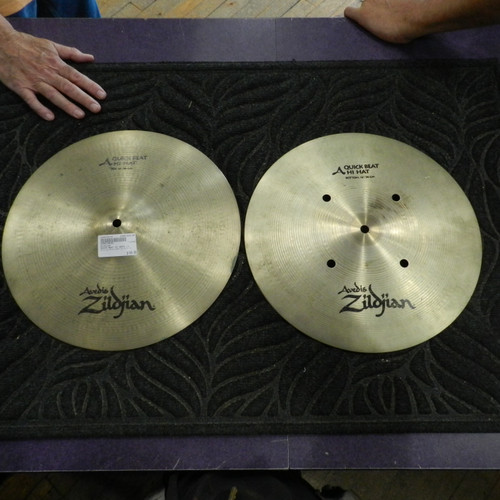Used Zildjian QUICK BEAT HI HATS 14 Hi Hat Cymbals 14" 40105-S000076100