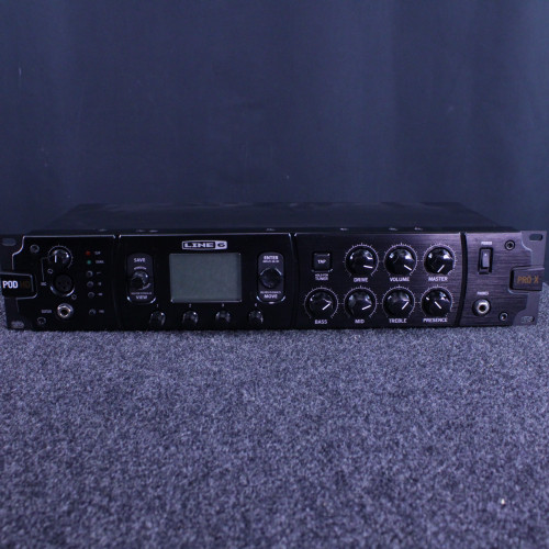 Used Line 6 POD HD PRO X RACK Solid State Rackmount Amplifier Head 40123-S000130296