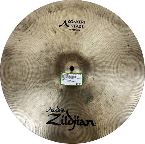 Used Zildjian CONCERT STAGE Crash Cymbal 16" 1625.5 g 41124-S000204432