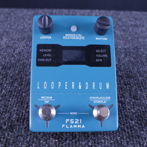 Used FLAMMA FS21 LOOPER DRUM PEDAL Looper Pedal 40123-S000130306