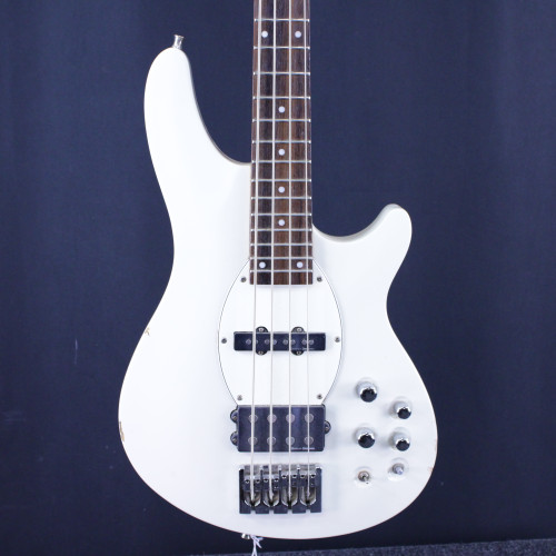 Used Schecter CV-4 BASS DIAMOND SERIES Bass Guitar White 4-String 40123-S000130310