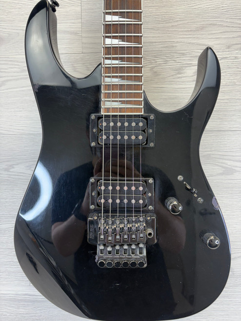 Vist Large View of Product Image Which is Used Ibanez RG320 DX -CHIP- Super S Electric Guitar Black 6-String