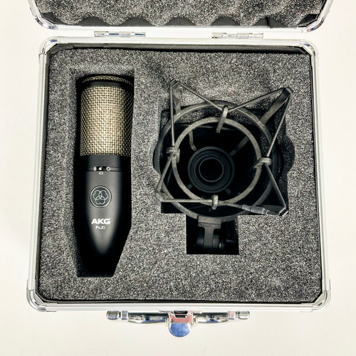Used Akg P420 Condenser Microphone w/Mount and Case 41103-S000055921