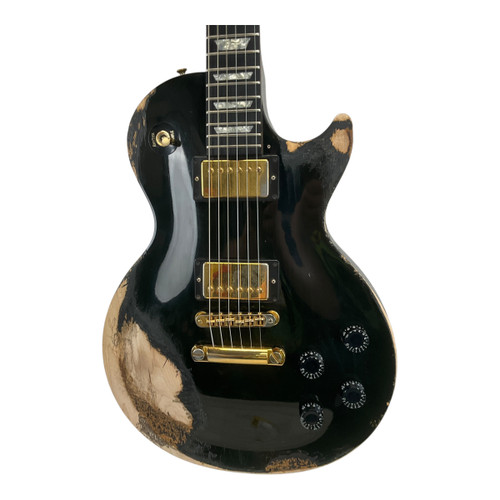 Used Gibson 1993 Les Paul Studio LP Type Electric Guitar Black 6-String 41117-S000050881