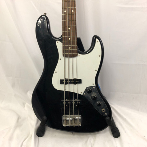 Used Squier AFFINITY JAZZ BASS J Type Bass Guitar Black 4-String 41128-S000106062