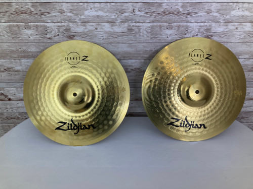 Used Zildjian 14 PLANET Z HI HATS Cymbals 41112-S000097193