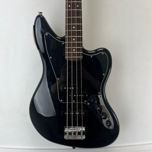 Used Fender SQUIER JAGUAR BASS J Type Bass Guitar Black 4-String 41124-S000204494