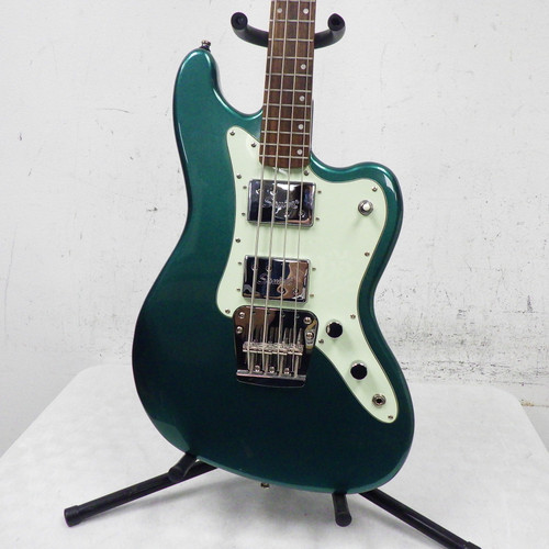 Used Squier Paranormal Rascal Bass Green 4 String 40042-S000258516