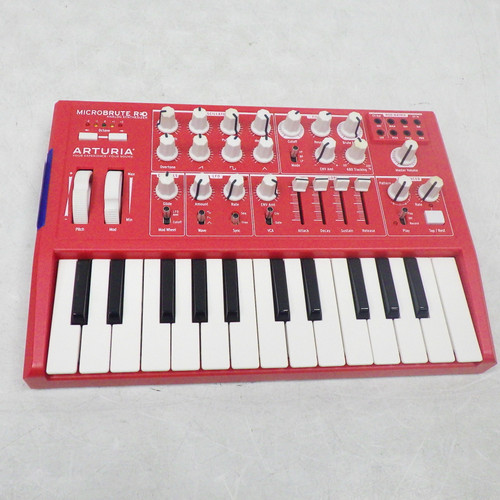 Used Arturia Microbrute Red 25-Key Synthesizer Keyboard 40042-S000258524