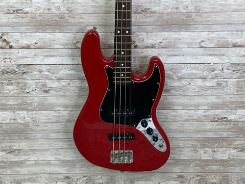 Used Squier BLACK LABEL MIM JAZZ BASS Guitar 41112-S000097223