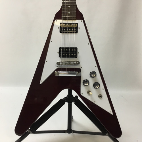 Used Gibson FLYING V Pointy Electric Guitar Red 6-String 41110-S000069649