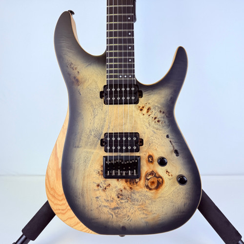 Vist Large View of Product Image Which is Used Schecter Reaper 6 Charcoal Burst Electric Guitar 41121-S000050994